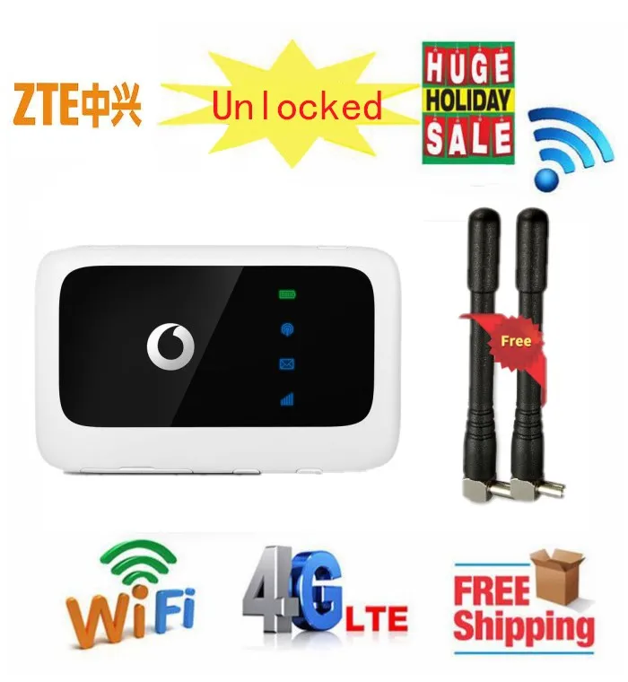 Разблокированный Vodafone ZTE R216 R216-z Карманный Wifi роутер (плюс пара антенн) 4G LTE |