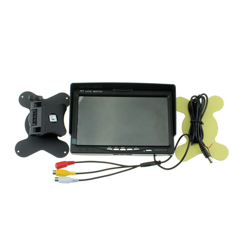 Без синего 7 дюймового монитора FPV 800x480 ЖК экран монитор с поддержкой Sunhood SD для