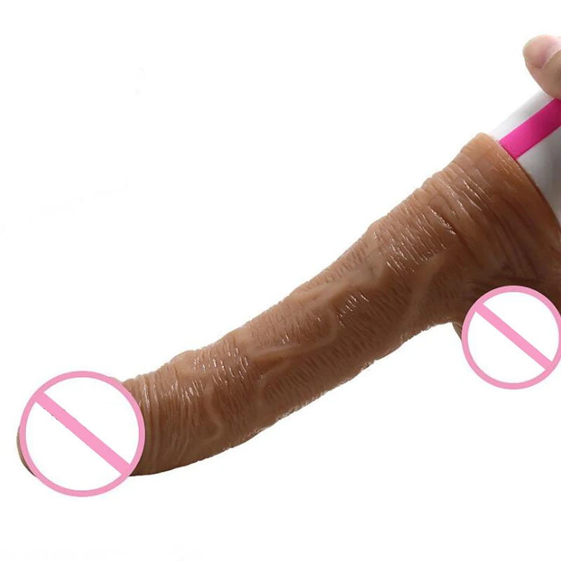 10 Speed Vibrating Dildo Soft Silicone Swing G-spot Heating Vibrator Male Artificial Penis | Красота и здоровье