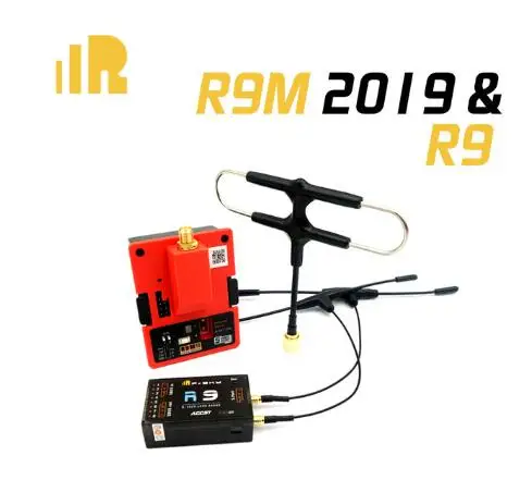 Зеленый Модуль FrSky R9M с R9MM R9Mini R9 Slim+ R9 приемник с установленными антеннами Super 8 и T - Цвет: Зеленый