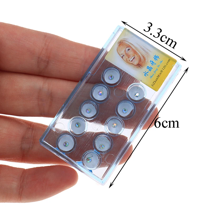 

10pcs Diamond Bur Dental Material Teeth Whitening Studs Denture Acrylic Teeth Crystal Ornament Oral Hygiene Tooth Decoration