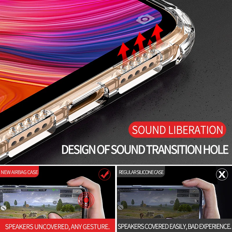 MSVII Transparent Case for Xiaomi Mi8 SE Explorer Crystal Back Cover Mi 8 Airbag Cases Full Protection MI |