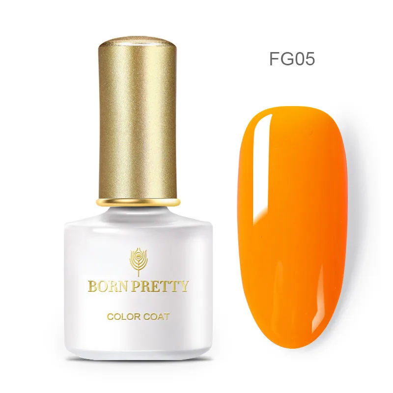 BP-FG05 Рожденный PRETTY 6 мл Летняя серия чехлов для неоновые, флюоресцентные гель для ногтей замочить от УФ-гель Лаки! полупостоянная био-Гели Soak Off ногтей гель лак для ногтей - Цвет: BP-FG05