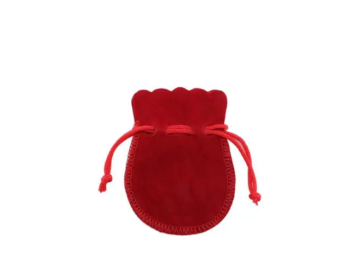 10 шт./лот, 12 цветов, Calabash, бархатная посылка, сумки, 7x9, 9x12 см, Конфеты/ювелирные изделия, сделай сам, шнурок, сумки для свадьбы, дня рождения, подарочные сумки - Цвет: red