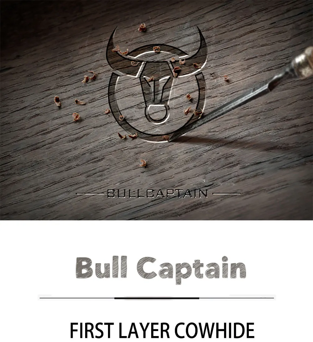 BULLCAPTAIN, мужской кошелек из натуральной воловьей кожи, короткий кошелек для монет, женский кошелек, брендовый, высокое качество, дизайнерские, новые, Короткие Кошельки, мужские сумки