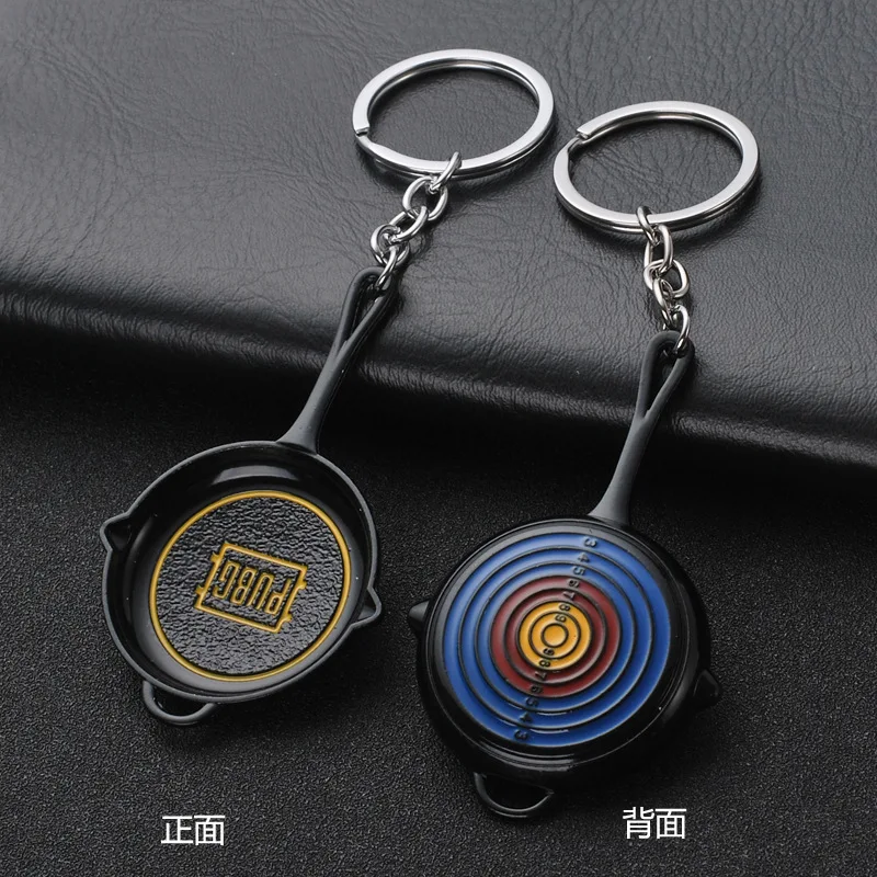 

Game PUBG Playerunknown's Battlegrounds Cosplay Costumes Keychain Pans Weapon Model Key Chain Necklace Pendant