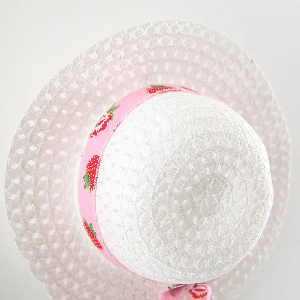 

Summer Fashion Kids Dresses For Girls Sleeveless Fruit Print Princess Dress Casual Baby Girl Clothes+Hat Set Robe Fille