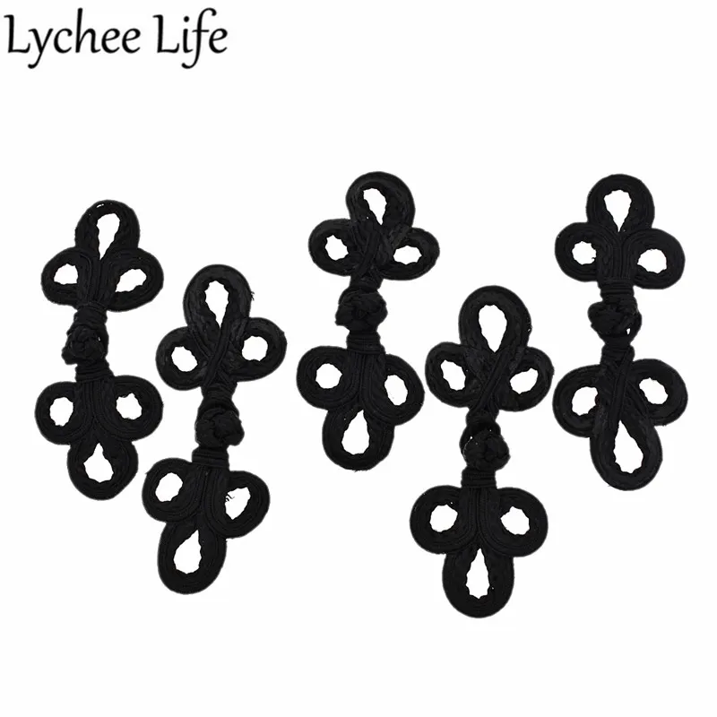 Lychee Life 5 шт. бисерные китайские кнопки красочные лягушки Кнопка Ручное шитье для