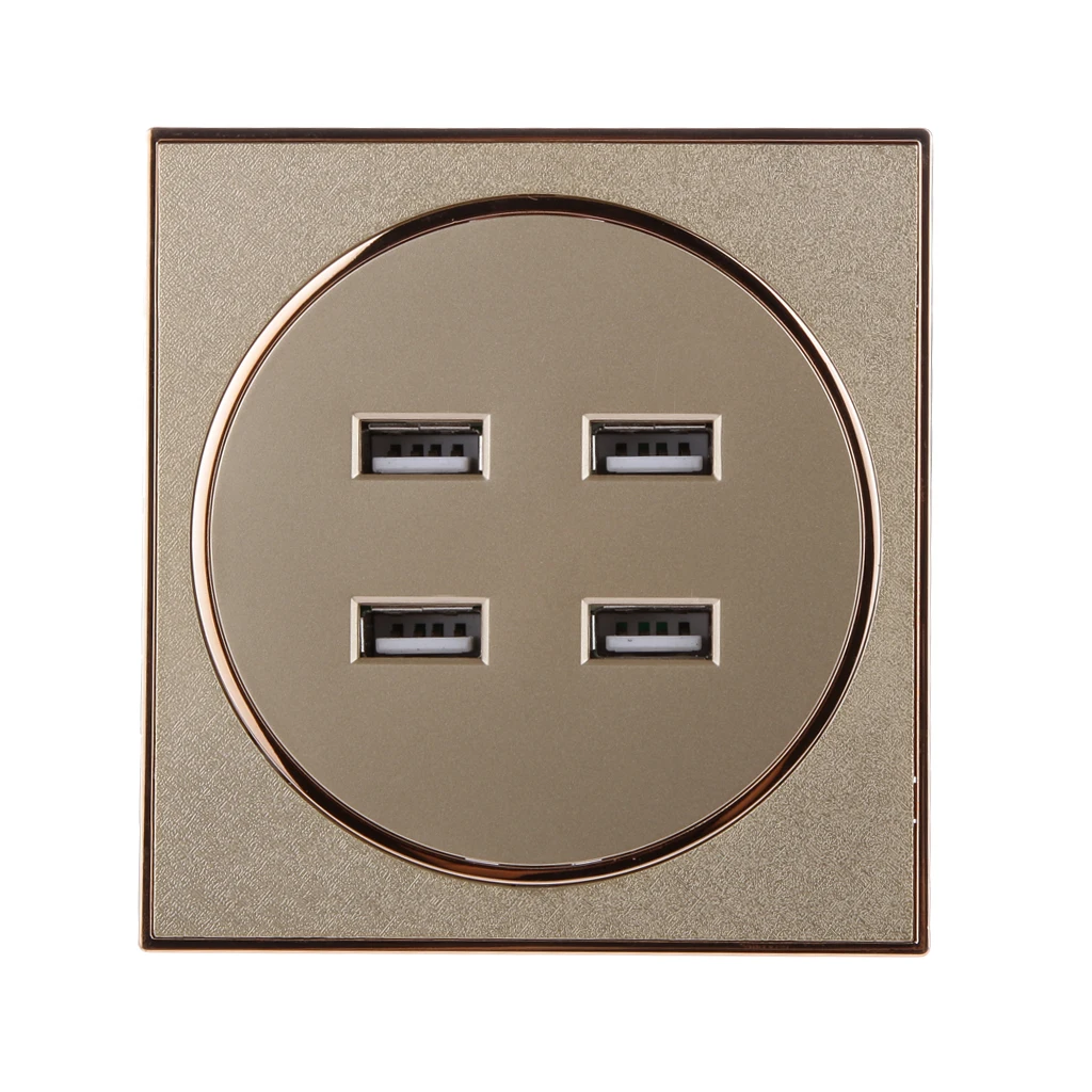 Настенная розетка с 4 USB портами|Электрические розетки| |