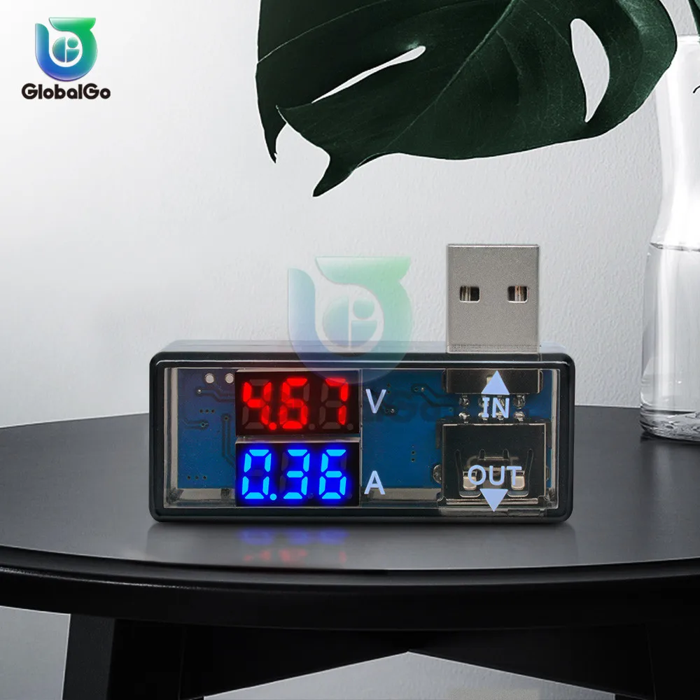 Трехзначный дисплей USB измерение напряжения тока метр тестер инструмент красный