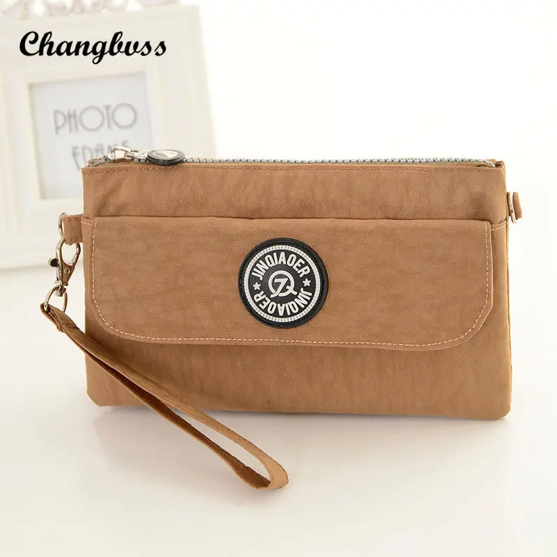 Водонепроницаемый нейлон Для женщин Ежедневные клатчи сумочка дамы телефон