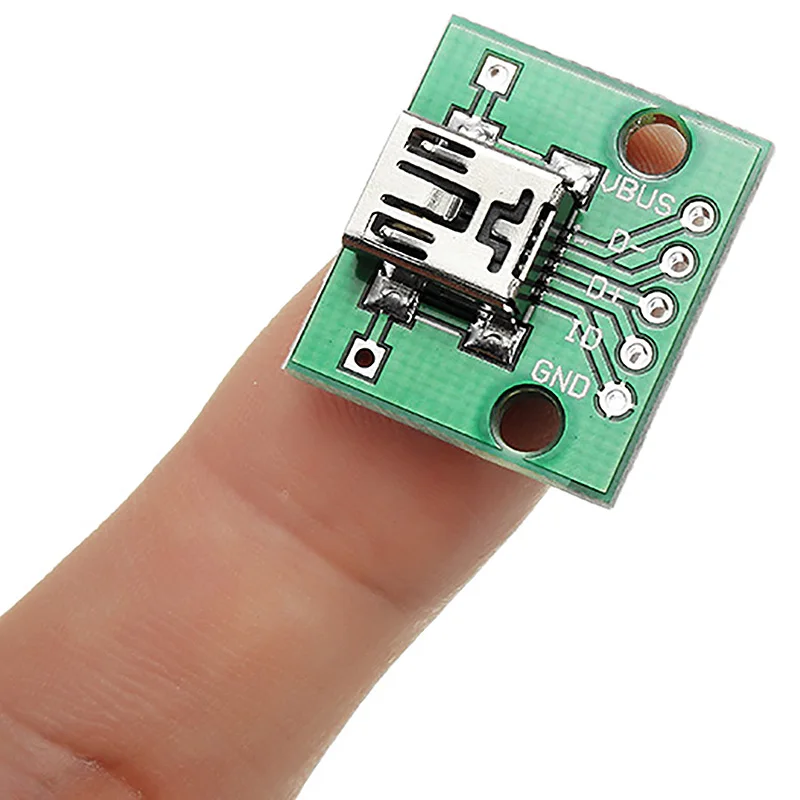 10 шт. мини Usb для Dip женской головки Mini-5P патч 2 54 мм плата адаптера |