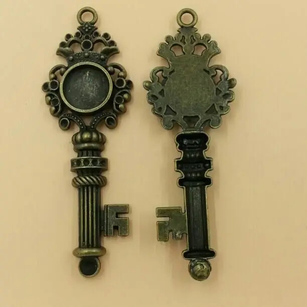 Кабошон 14 мм установочная основа Пустые Подвесные лотки брелоки из цинкового