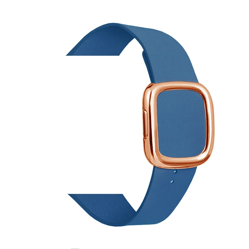 Кожаная Петля ремешок для apple watch группа 5 4 44/40 мм современный стиль браслет на запястье, аксессуары для наручных часов iWatch серии 3/2/1 42/38 мм