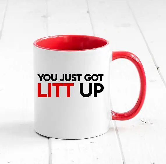 Вы только что получили Litt Up забавная белая керамическая кофейная кружка