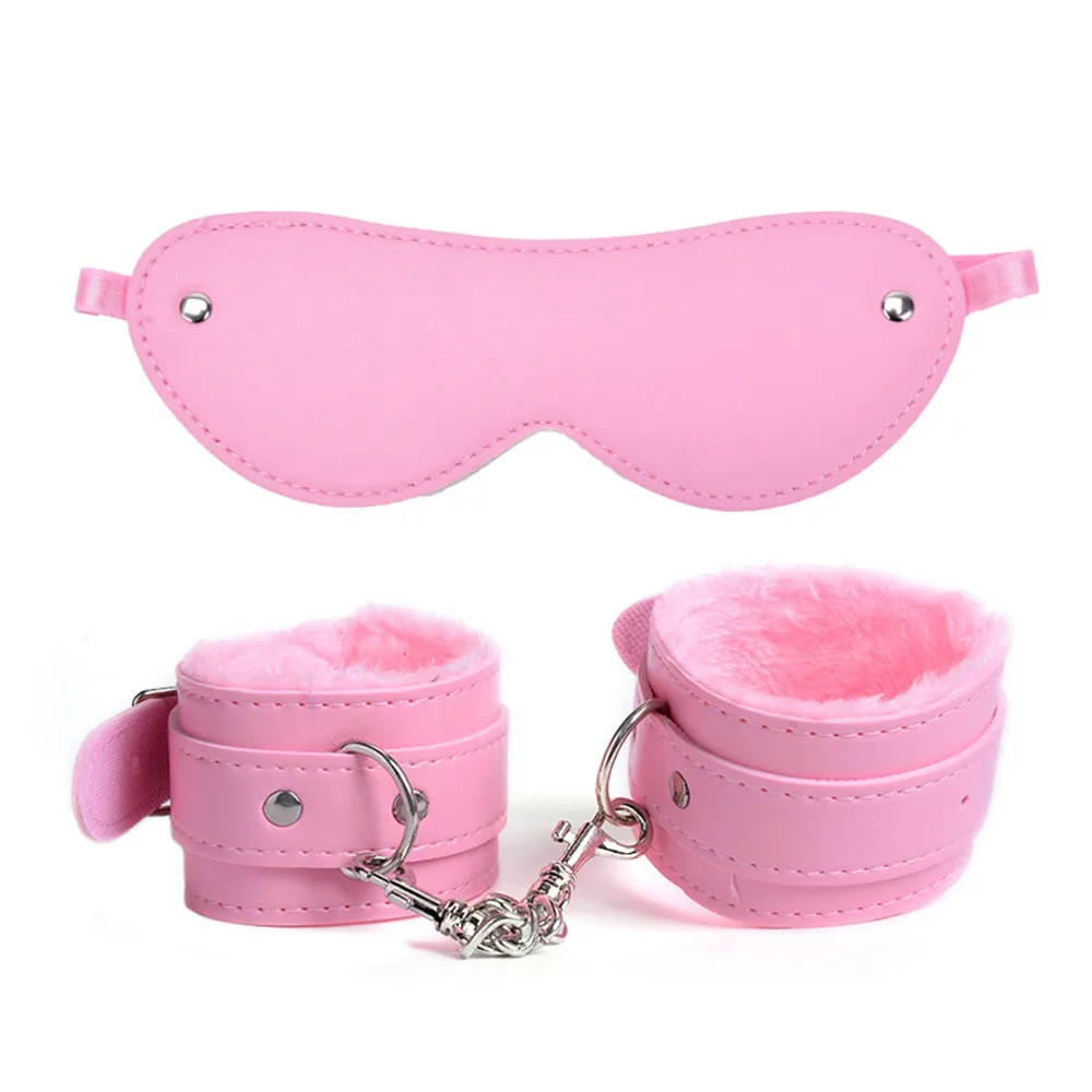 Набор для связывания БДСМ маска глаз наручники порка флоггер раба игры SM