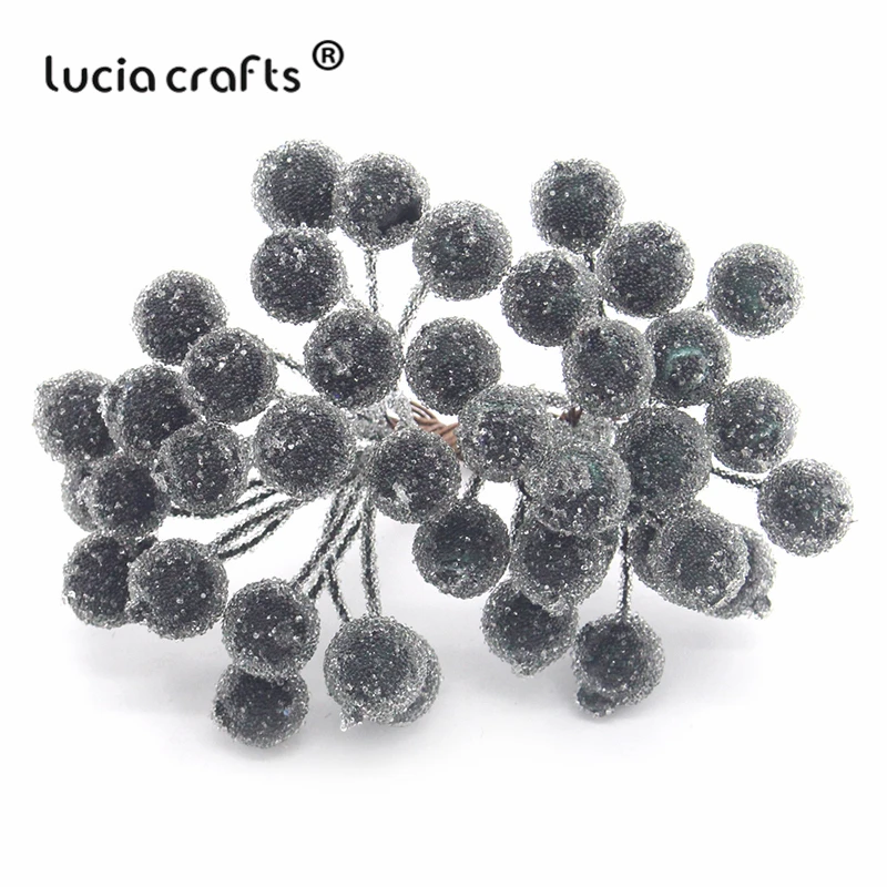 Lucia crafts 1 букет(40 голов) искусственный фруктовый цветок, ягоды, тычинки, декор для свадебной вечеринки, сделай сам, скрапбукинг, материал A0505