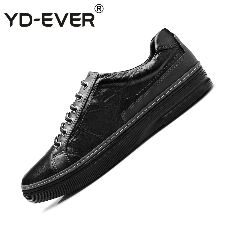 YD-EVER 100% genuine leather men casual shoes fashion oxfords breathable Driving handmade business moccasin Loafers 76 | Обувь