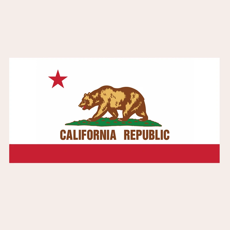 Пляжное полотенце для путешествий Love California Rebulic Флаг США взрослых флаг штата
