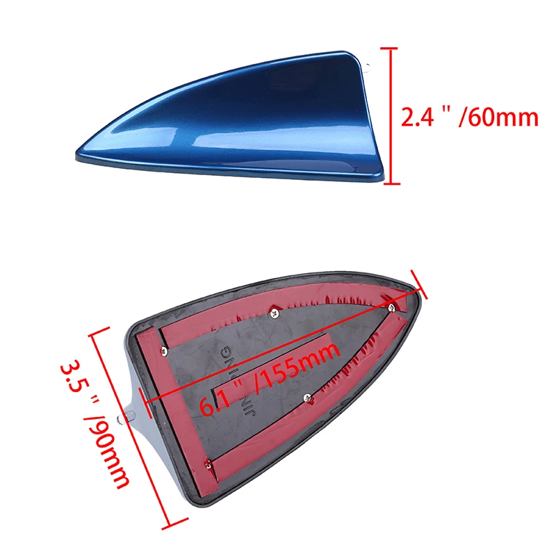 Posbay Автомобильный Универсальный плавник акулы, декоративная антенна, антенна, черные/синие/белые антенны, наклейка для Nissan Honda Ford