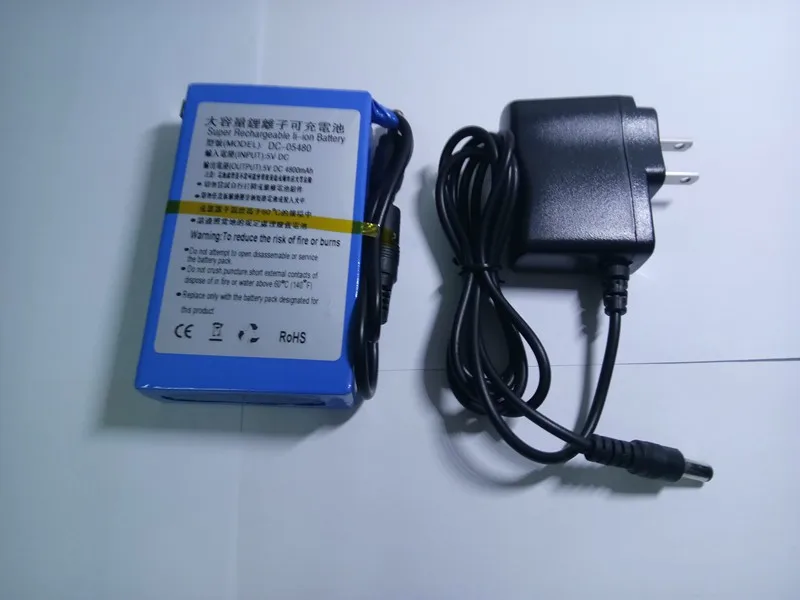 1 шт./лот литий ионная батарея Портативный 4800mAh DC 5V Супер Перезаряжаемые