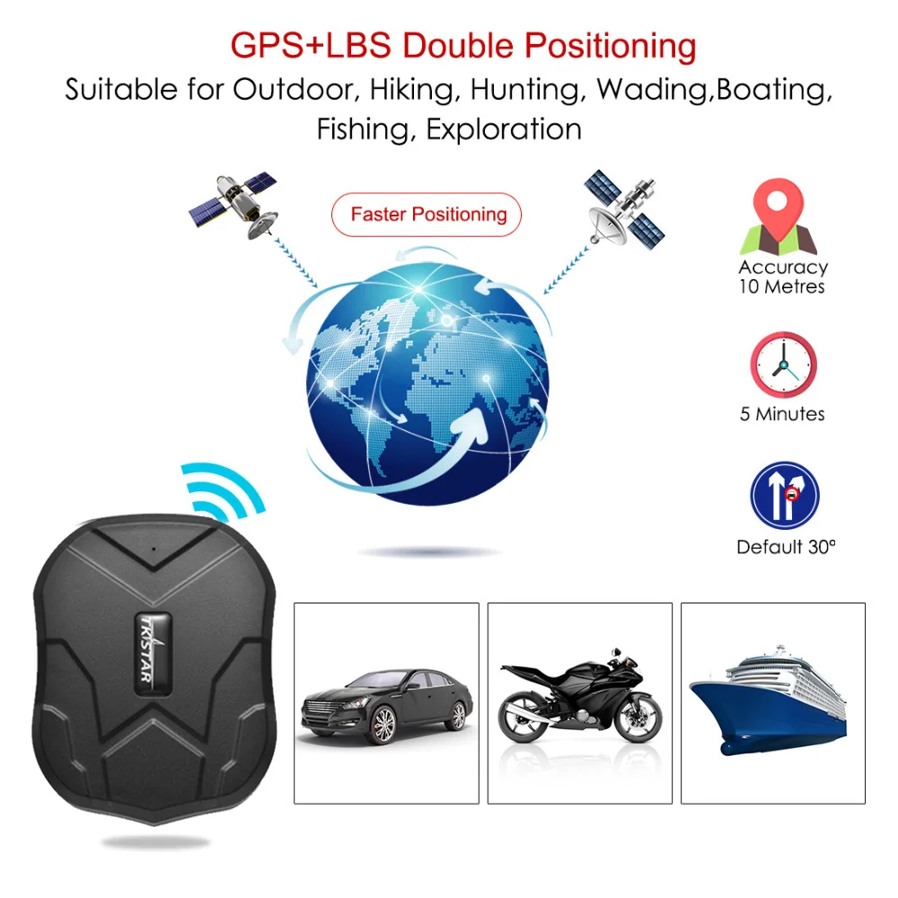 Автомобильный gps трекер TK905 магнит 90 дней в режиме ожидания 2G датчик локации