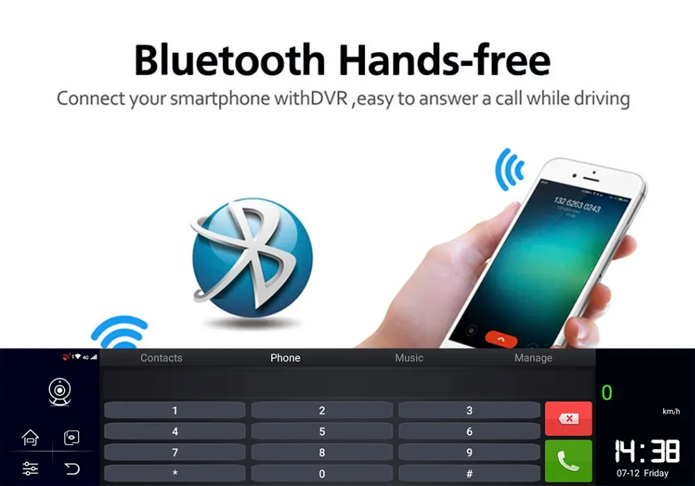 12 дюймов Android8.1 Автомобильный видеорегистратор 2G+ 32G gps Bluetooth навигация FHD 1080P+ 1080P зеркальный рекордер 4G Wifi ADAS Dash cam