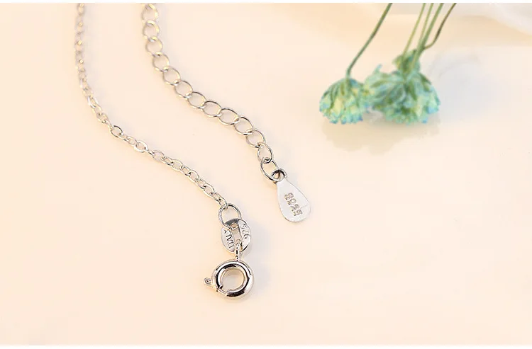 CJZBLXLX01060Cuteclavicle цепи женские простые Клубничные кристаллы 925 стерлингового