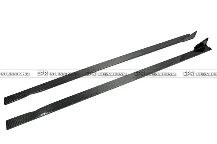 Углеродное волокно боковая юбка нижняя линия глянцевое внешняя дверь авто