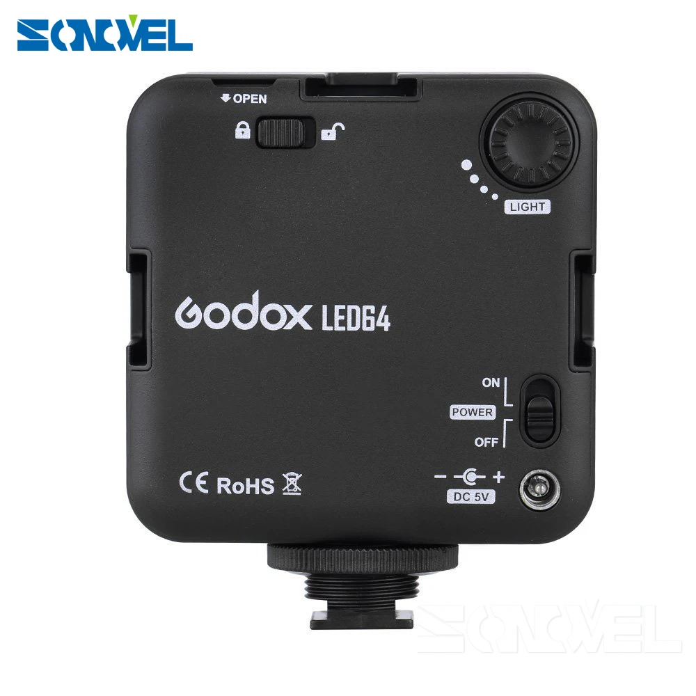 Nex 3 шт. профессиональная камера светодиодные фонари Godox LED64 видео Светодиодная