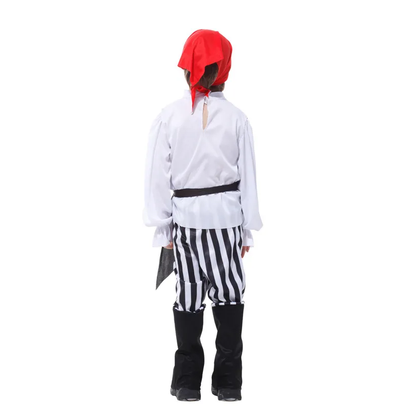 Boys Pirate Caribbean Captain Hook Halloween Purim Party Carnival Cosplay Dress Up | Тематическая одежда и униформа