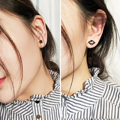 EK980 Новые модные сексуальные крошечные треугольные круглые серьги-капельки для женщин, дешевые ювелирные изделия, висячие серьги в форме листа звезды, серьги с надписью LOVE Hear Ball Boucles - Окраска металла: EK980