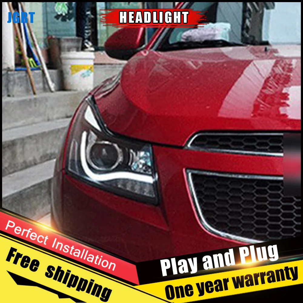 2 шт. автомобиль Стиль светодиодный фары forChevrole Cruze 09-14 для автобусная головная