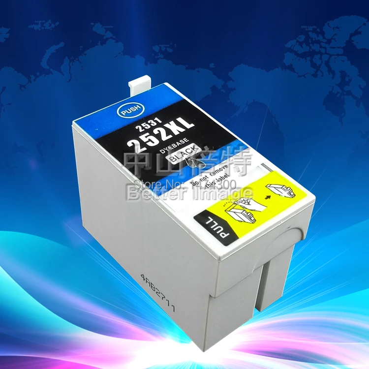 5 упаковок 252XL картриджи с черными чернилами высокой производительностью 252XLB для