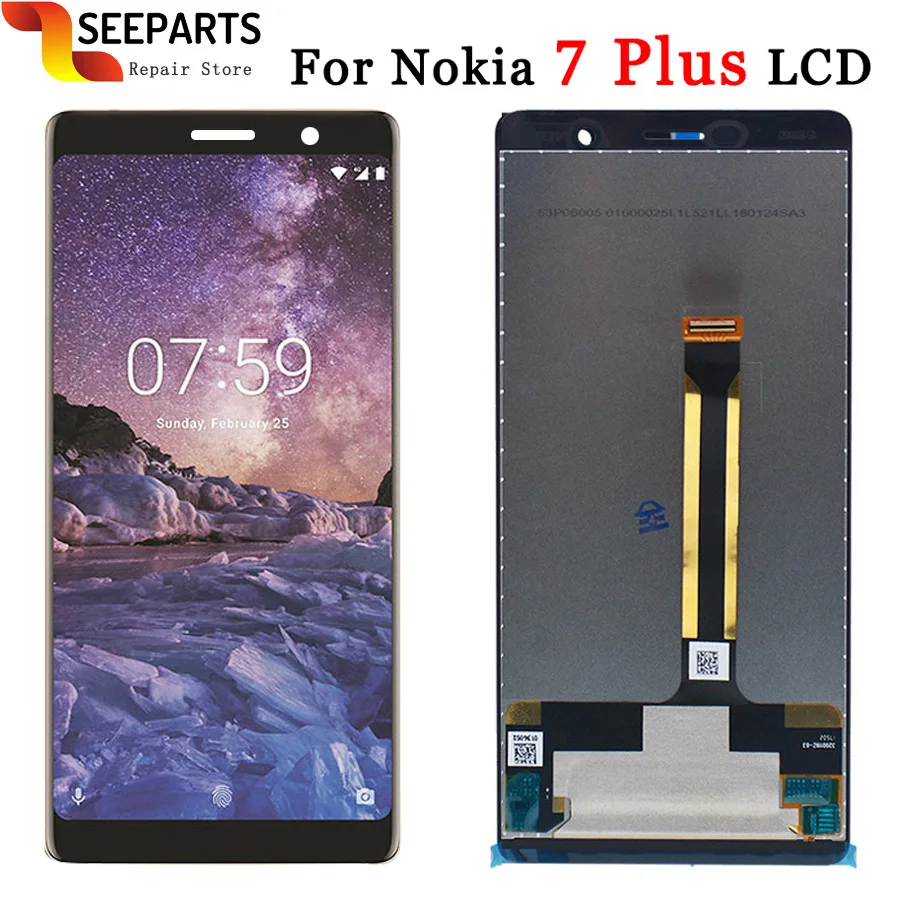 Дисплей 6 0 &quotдля Nokia 7 Plus LCD дисплей с сенсорным экраном и дигитайзером для E7 ЖК