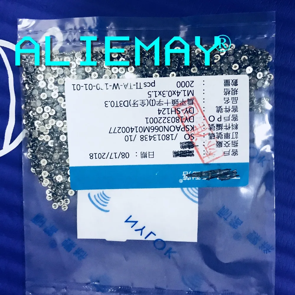 Совершенно аппарат не Привязанный к оператору сотовой связи МСМ 1,4*1,5*0,3 D3T03 винты для DELL XPS13 XPS15 INSPIRON также Клавиатура ноутбука с nylok 60 шт./упак