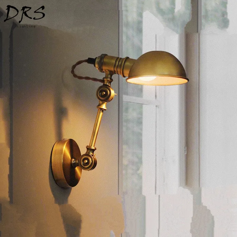 American Loft Wall Lamps Country Retro Iron Bronze Creative Saconces Aisle Staircase Lights Living Room Decor Home | Лампы и освещение