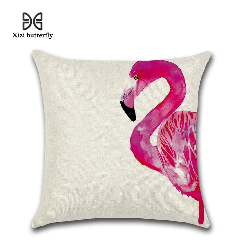 Cushion Cover Mermaid Sequin Flamingos Decorative Covers Color Changing Reversible Pillow For Sofa | Дом и сад