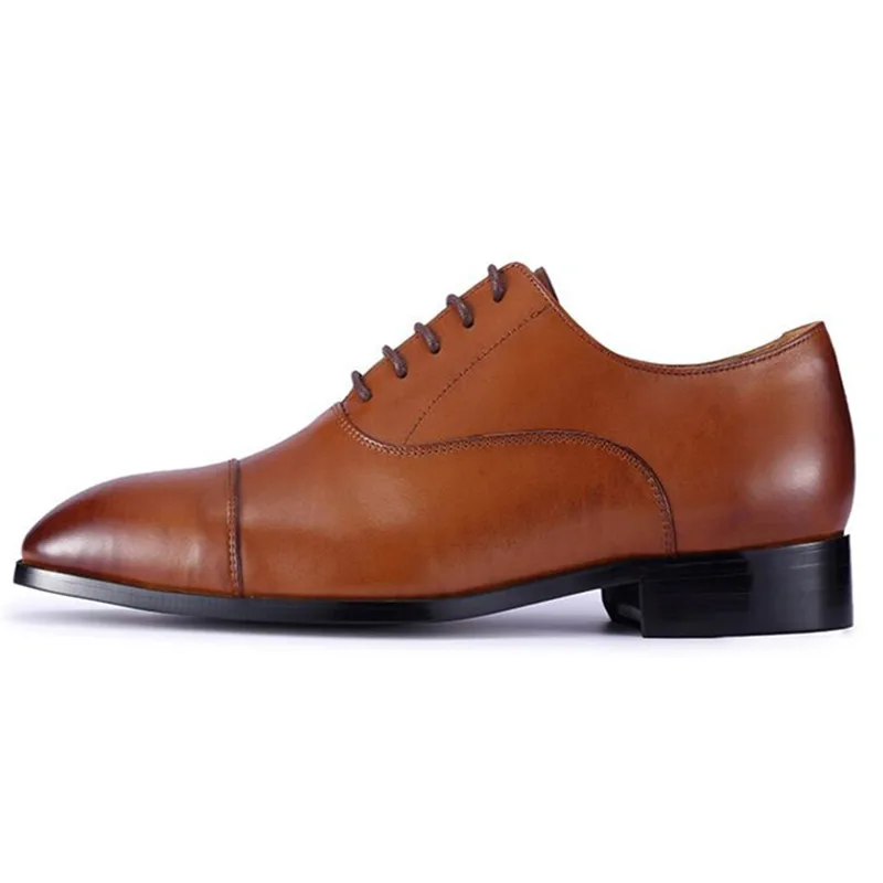 Фирменная новинка Мужские модельные туфли невидимые подъемная стелька