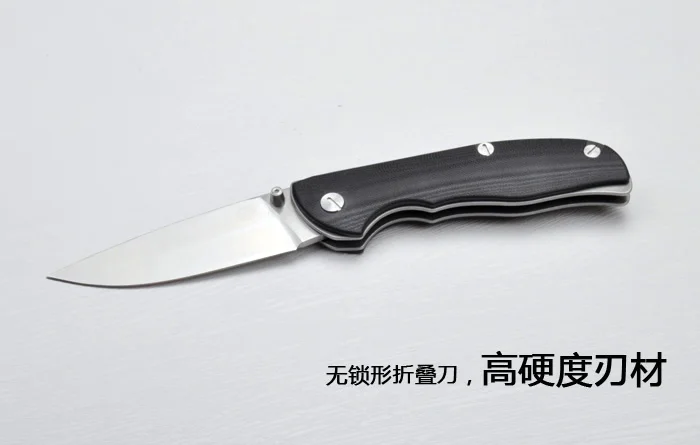 Высокое качество 59 61HRC D2 лезвие G10 ручка складной нож Открытый Отдых инструмент