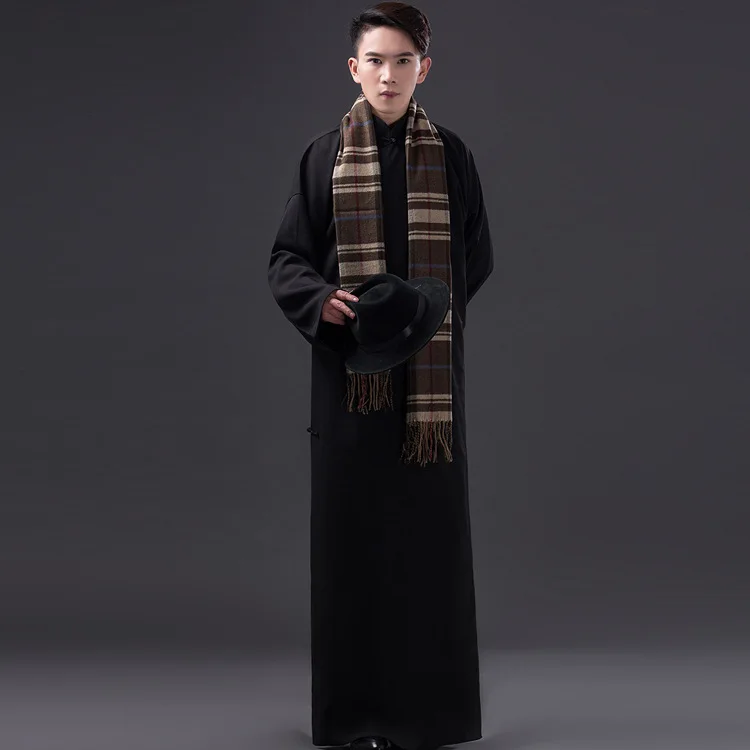 Chinese Folk Dance Men Robe Traditional Clothing Male Tang Teacher Costume Ancient |