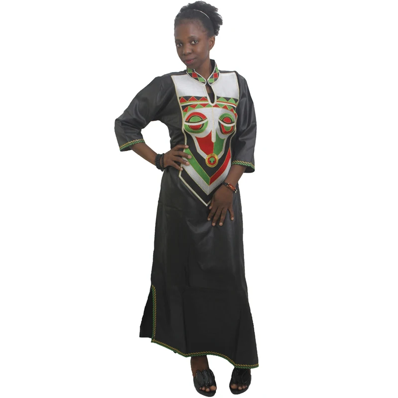 MD африканские платья для женщин размера плюс женское платье с вощеной вышивкой