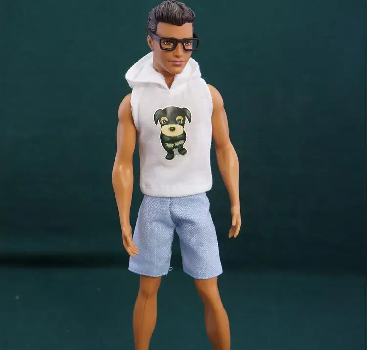 New 10Pcs=5 Clothes Suits+5 Shoes Fashion KEN Outfit Suits Boyfriend and accessories Clothing For barbie Doll | Игрушки и хобби