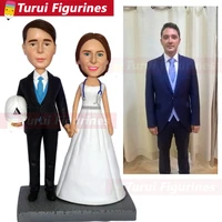 statuette from pictures for couple wedding celebration cake topper engineer figurines mini statue photos to figurines dolls gift