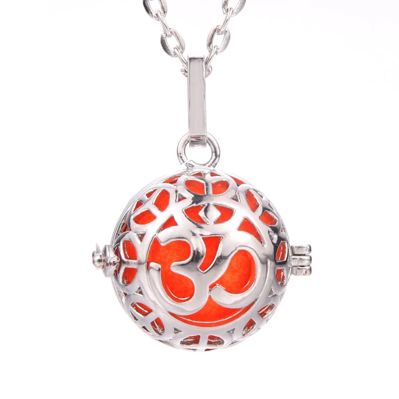 N2295-silver Новинка, серебряное ожерелье для ароматерапии, подвеска, ювелирные изделия, открытый медальон, ожерелье, диффузор эфирного масла, духи, ароматические ожерелья - Окраска металла: N2295-silver