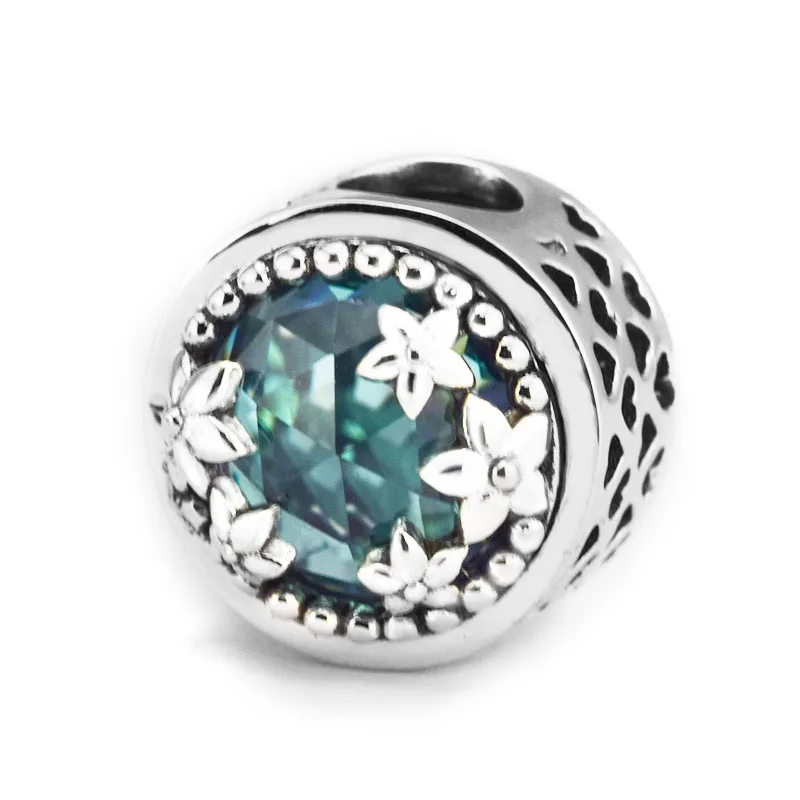 

CKK Fits Europe Bracelet Green Radiant Heart Beads For Jewelry Making Charms Sterling Silver 925 Original Bead Charm Kralen