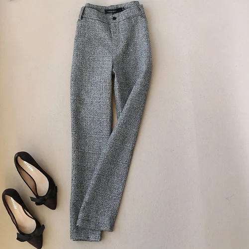 pants Модный женский костюм ранней весны, профессиональный костюм в британском стиле, имитация шерсти, пиджак+ широкие штаны, комплект из двух предметов - Цвет: pants