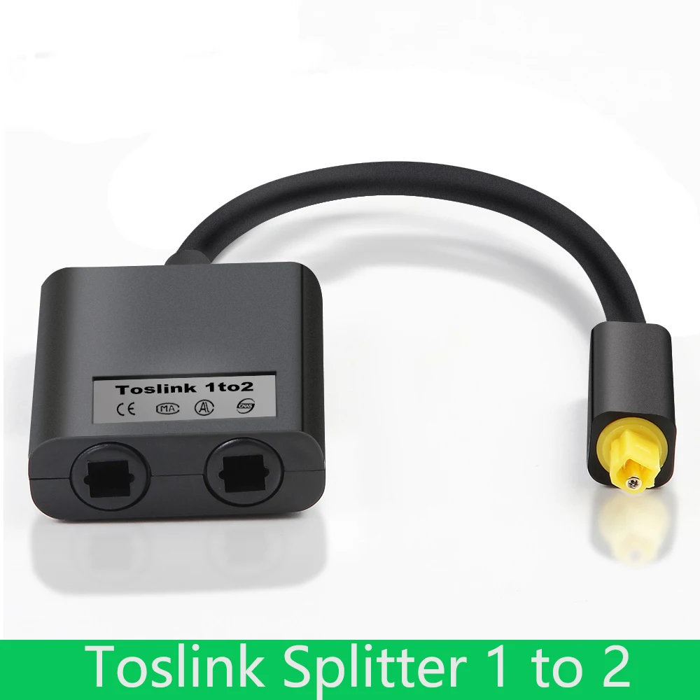 Разделитель toslink адаптер цифровой SPDIF оптический аудио разветвитель 2 способа 1