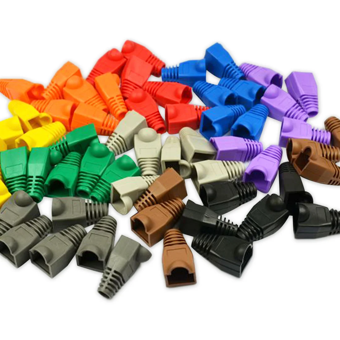 20 шт. RJ45 Соединительный разъем CAT5E CAT6 штепсельная вилка сетевой кабель Ethernet