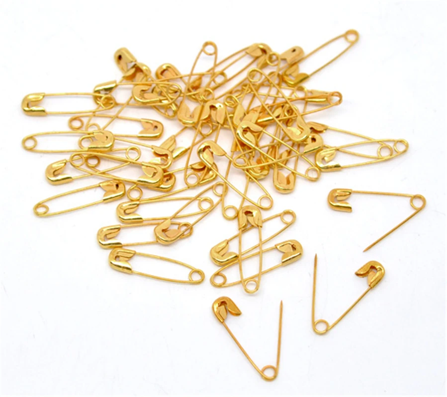 DoreenBeads 500 золотой цвет выводы Безопасности 19x5 мм (B14860) yiwu | Украшения и аксессуары